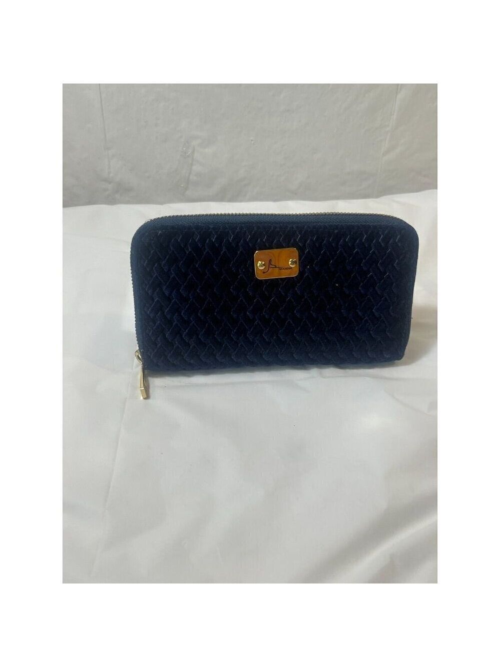 Bevini Wallet Blue VELVET Leather Made In ITALY